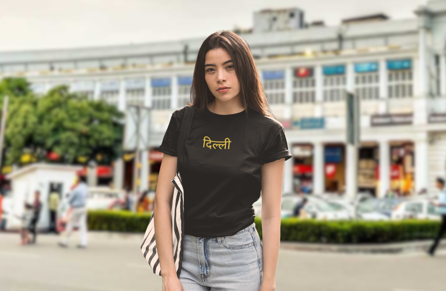 Delhi Oversized T-Shirt Black