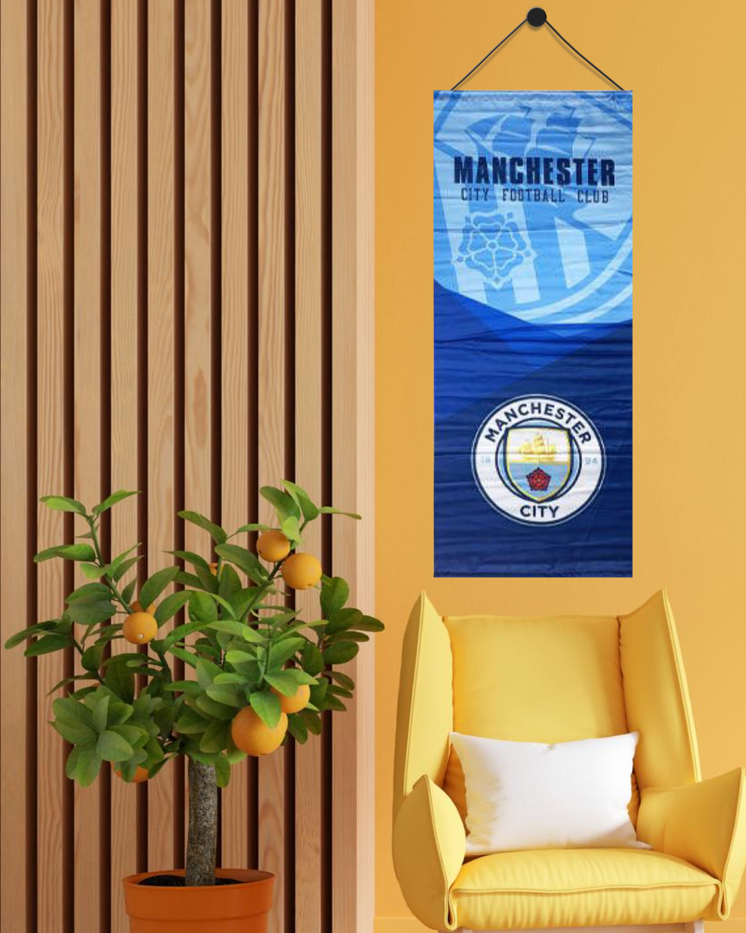 Manchester City Football Club Wall Hanging