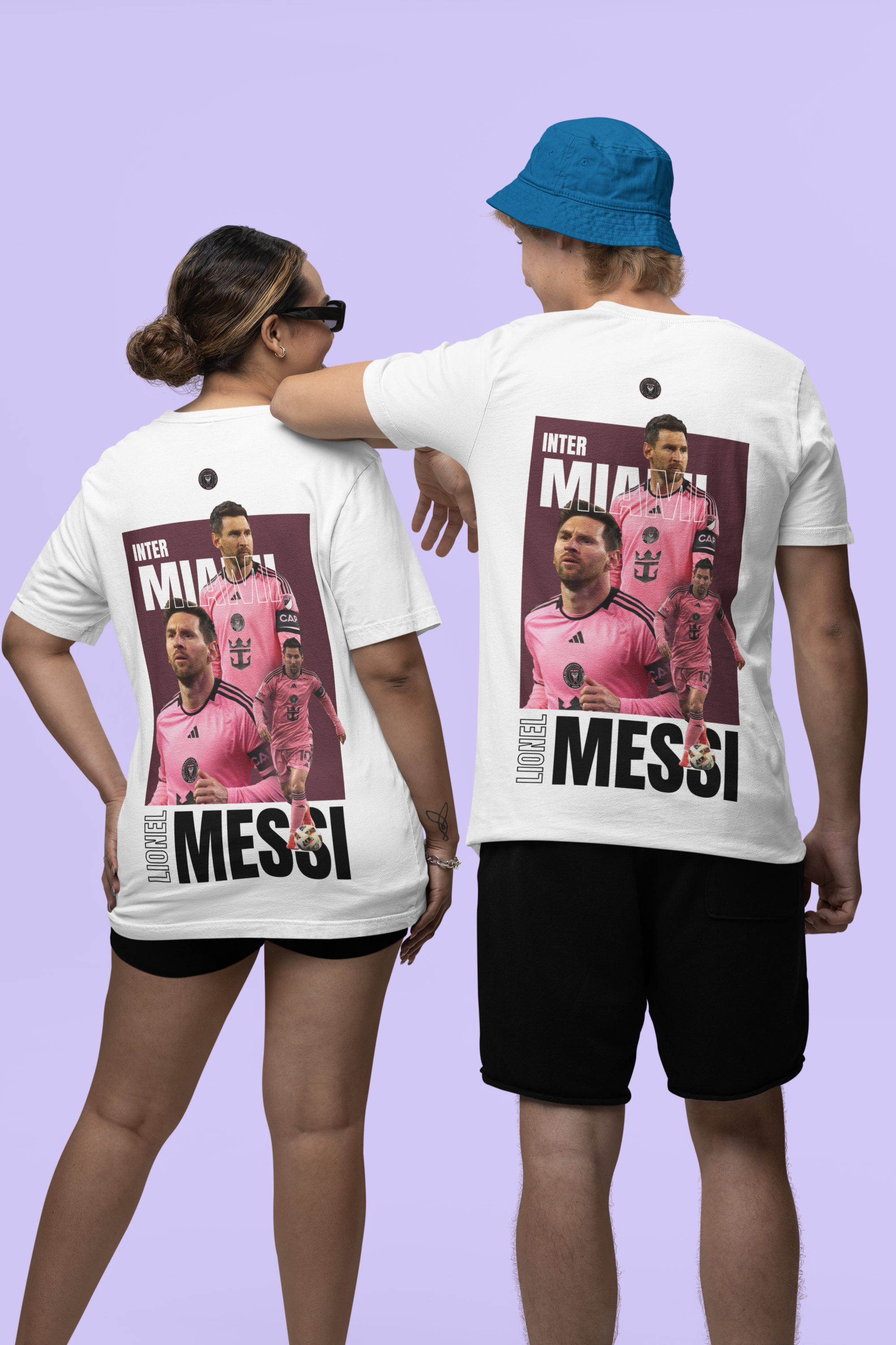 Inter Miami Messi Oversized  T-Shirt White