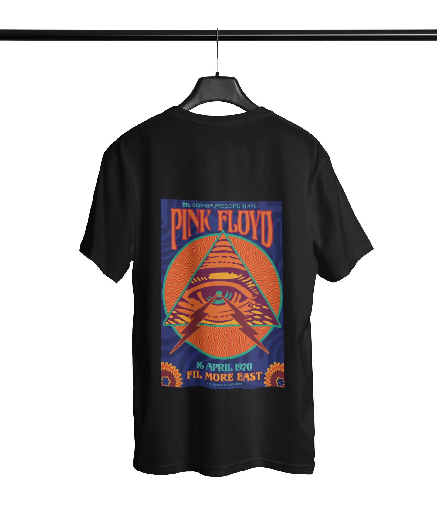 Pink Floyd Oversized T-Shirt Black Orange