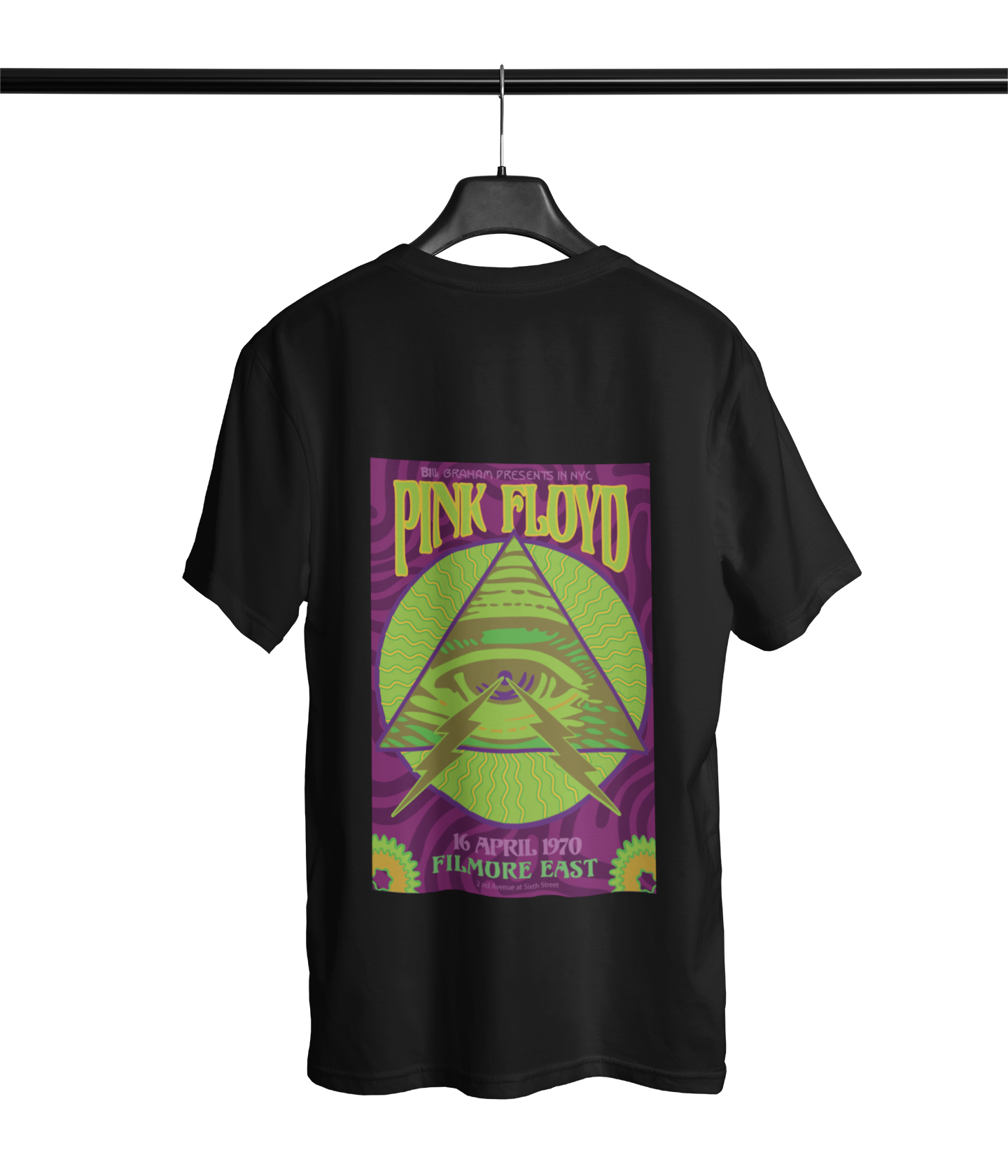 Pink Floyd Oversized T-Shirt Black Purple