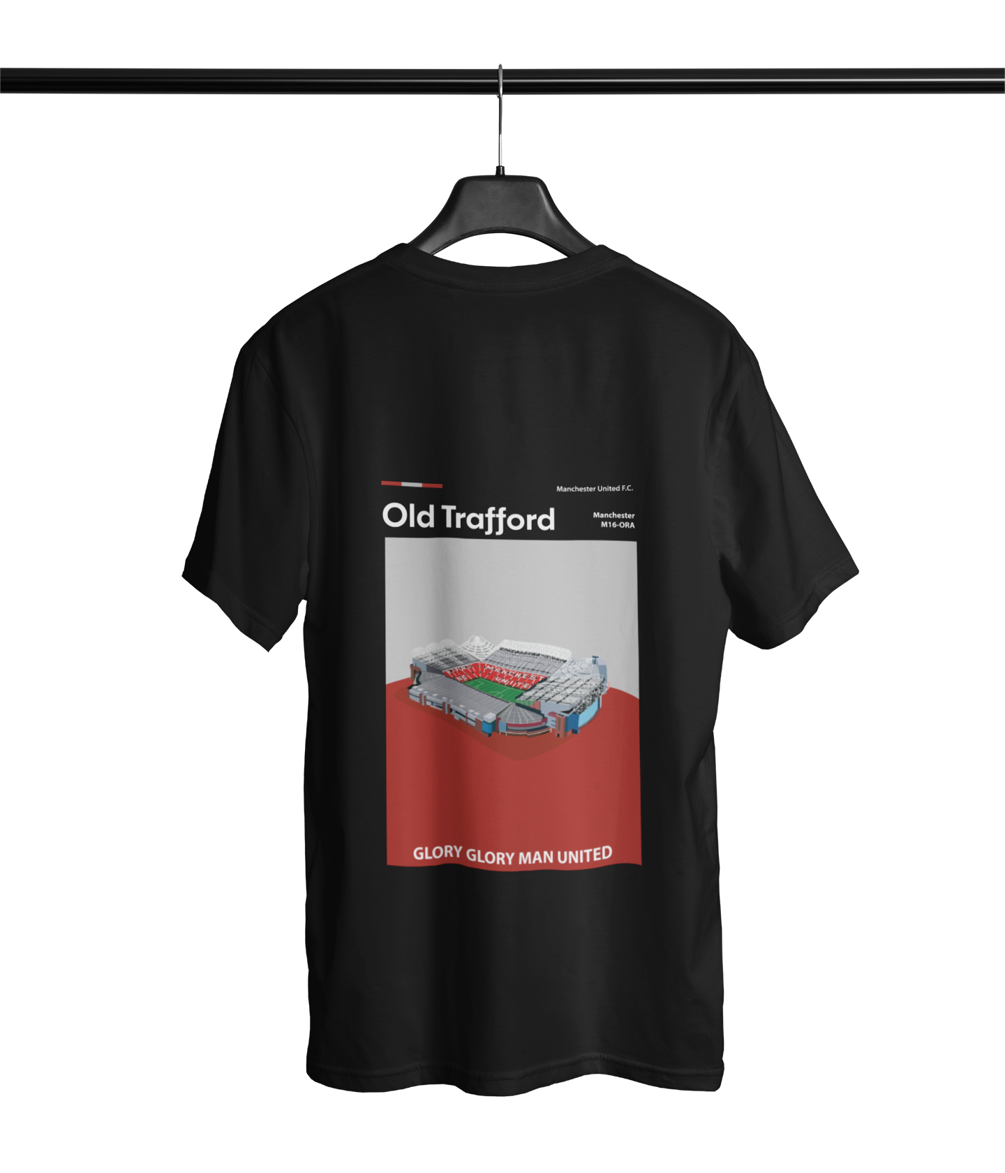 Manchester United Oversized T-Shirt Black