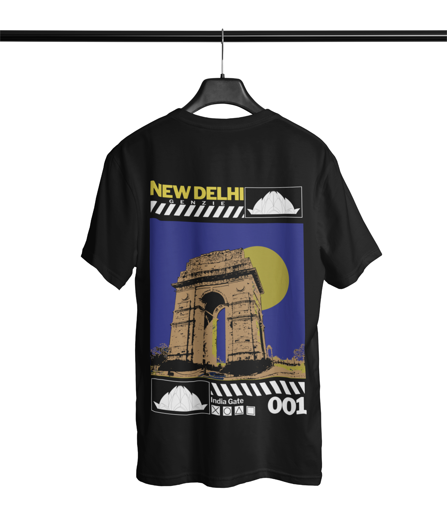 Delhi Oversized T-Shirt Black