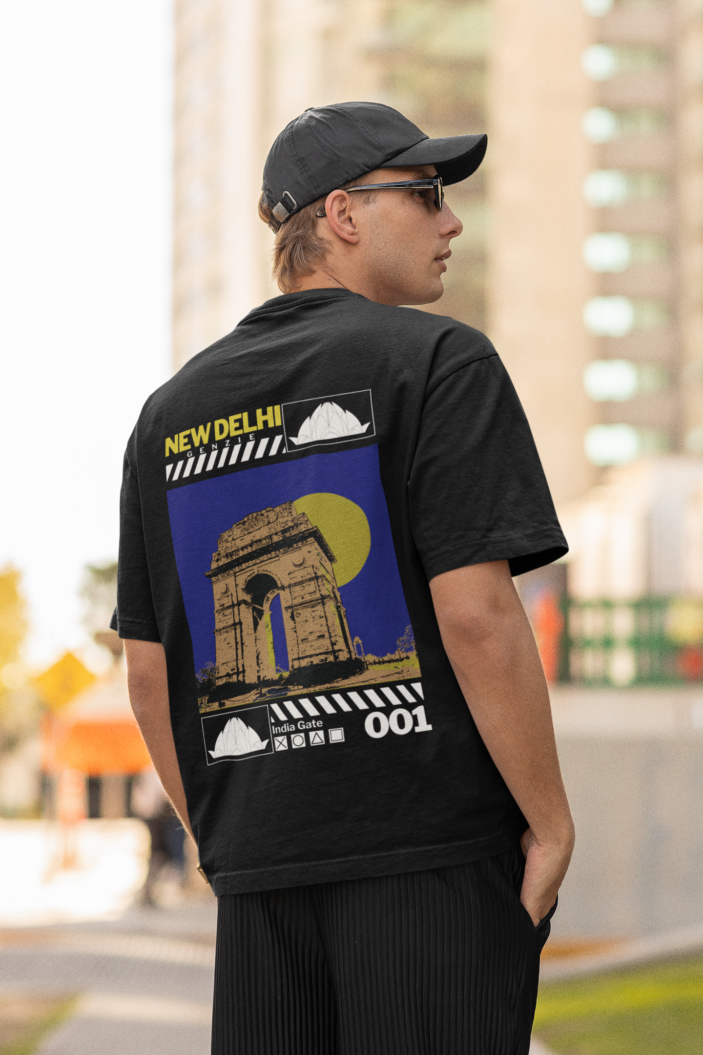 Delhi Oversized T-Shirt Black