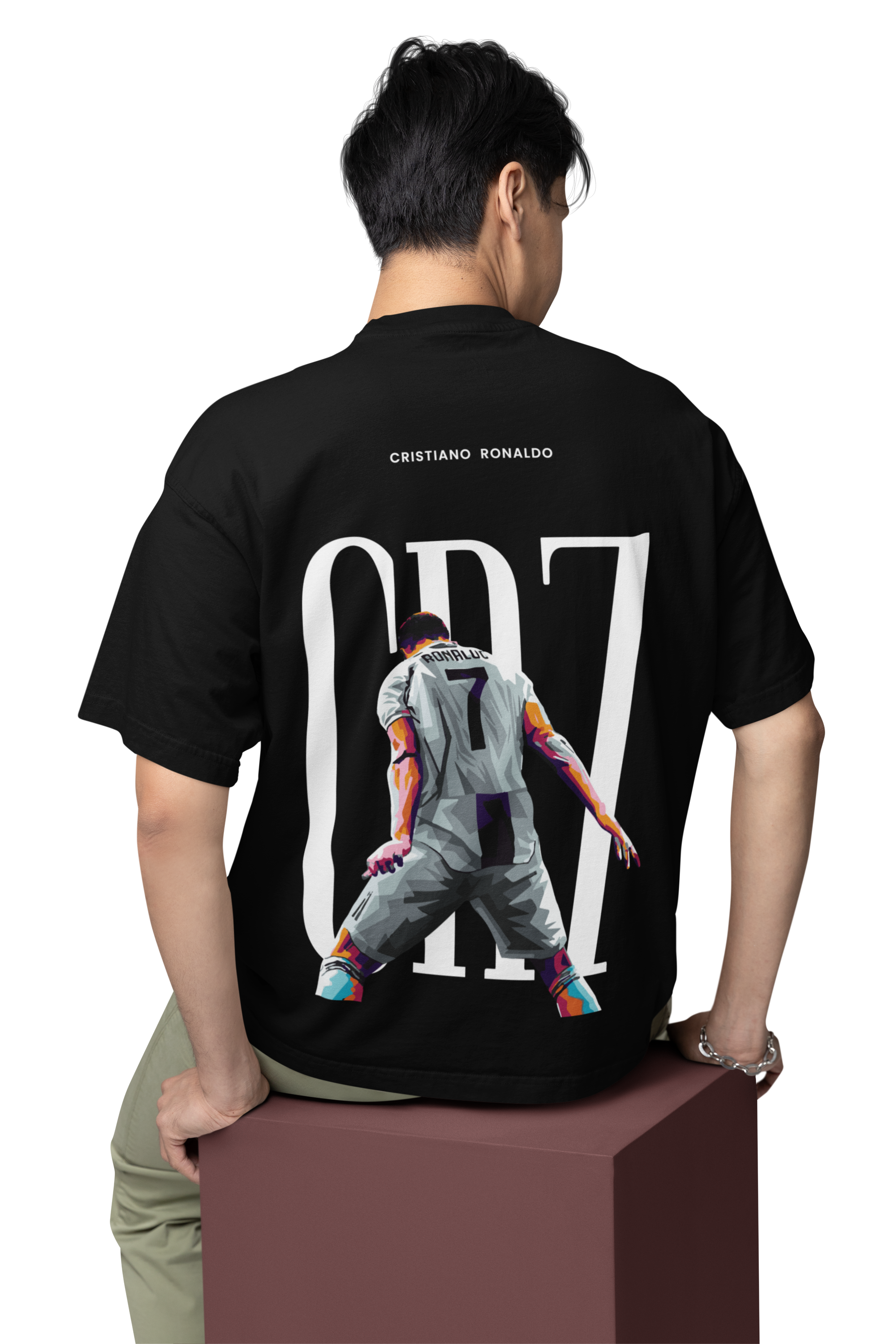 Cristiano Ronaldo Oversized T-Shirt Black