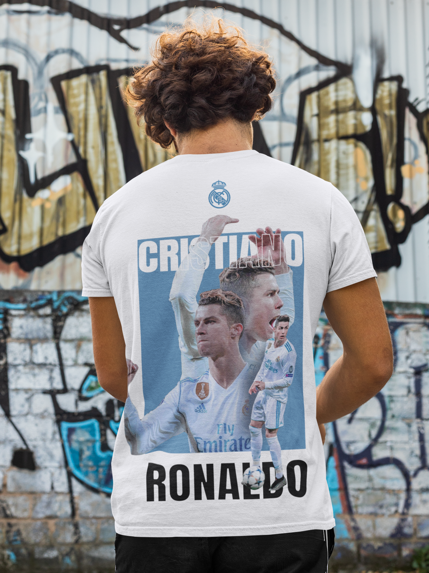 Real Madrid Ronaldo Oversized T-Shirt White