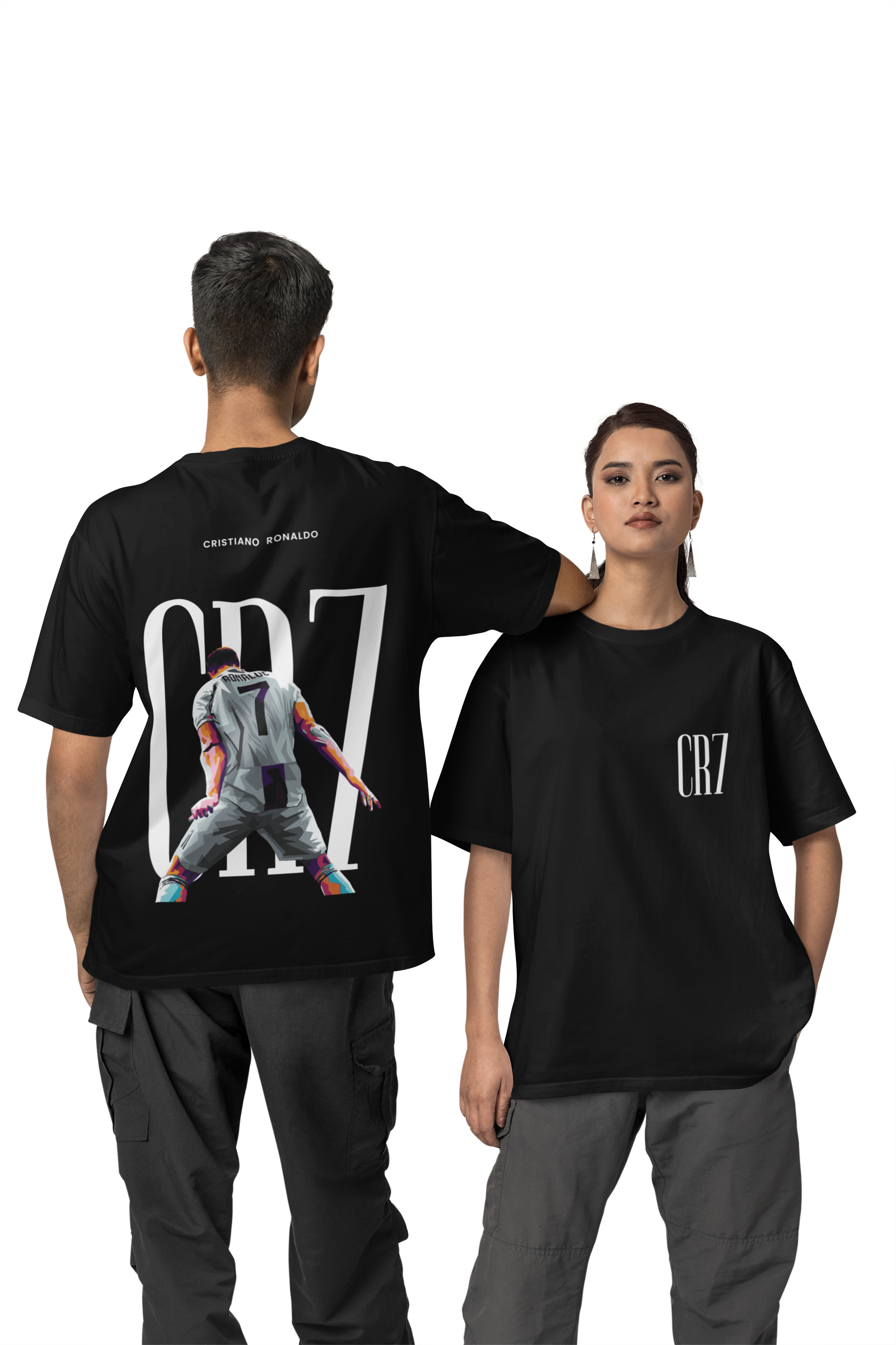 Cristiano Ronaldo Oversized T-Shirt Black