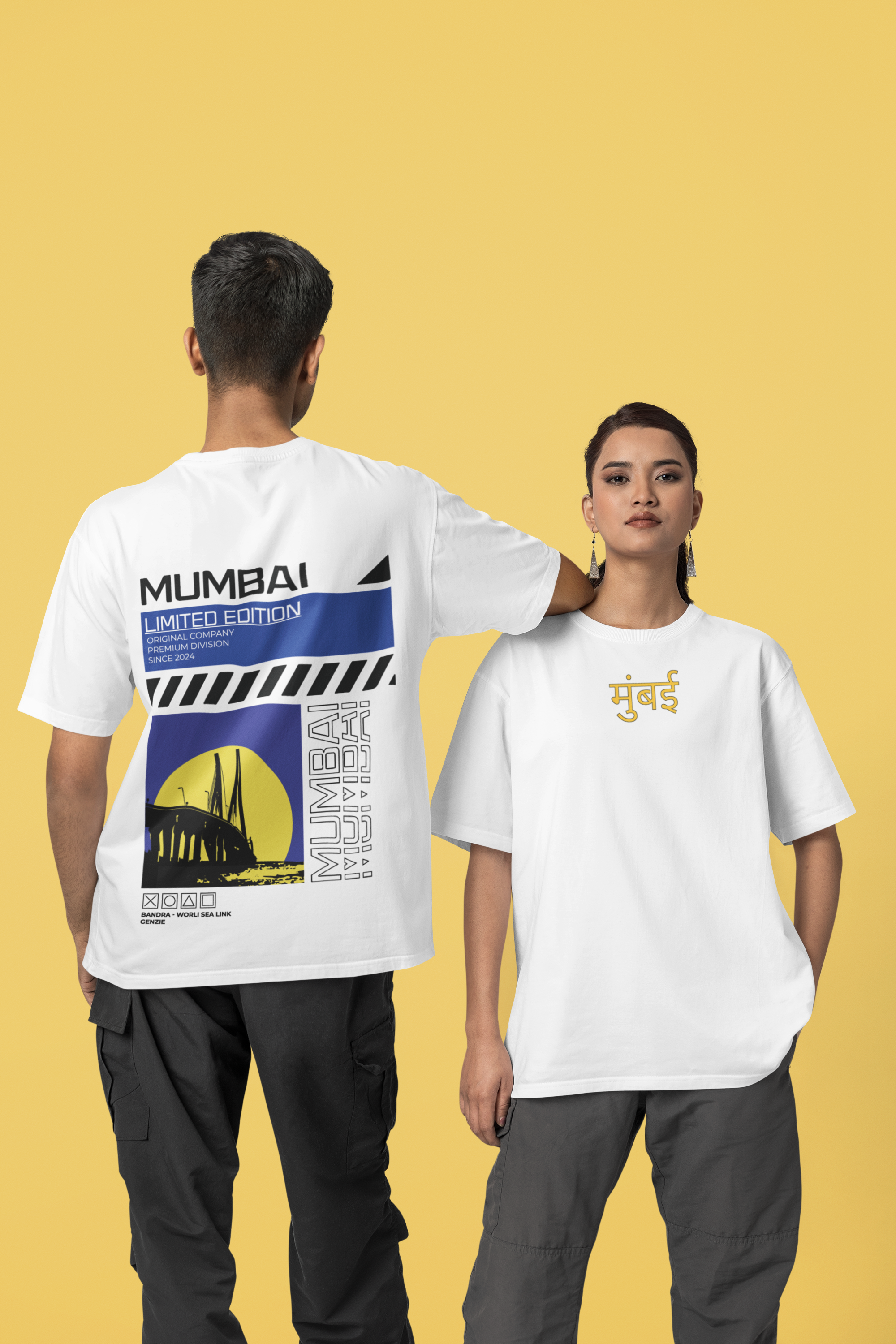 Mumbai Oversized T-Shirt White