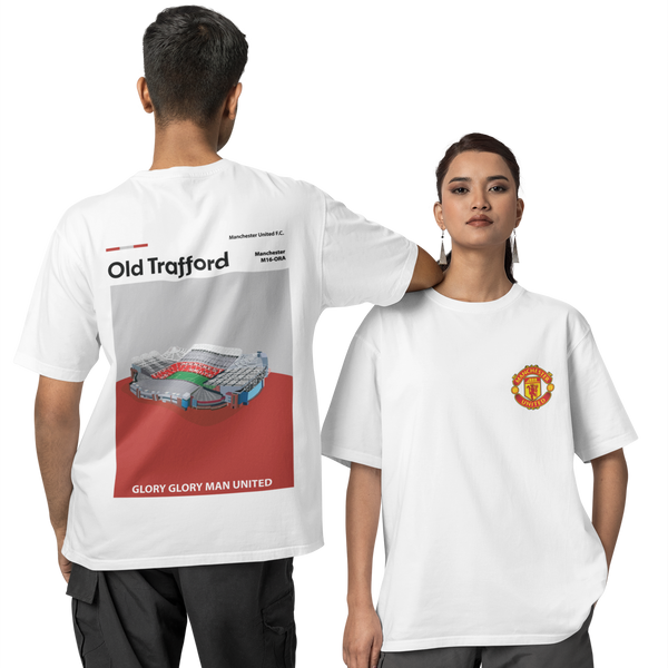Manchester United Oversized T-Shirt White – Genzie