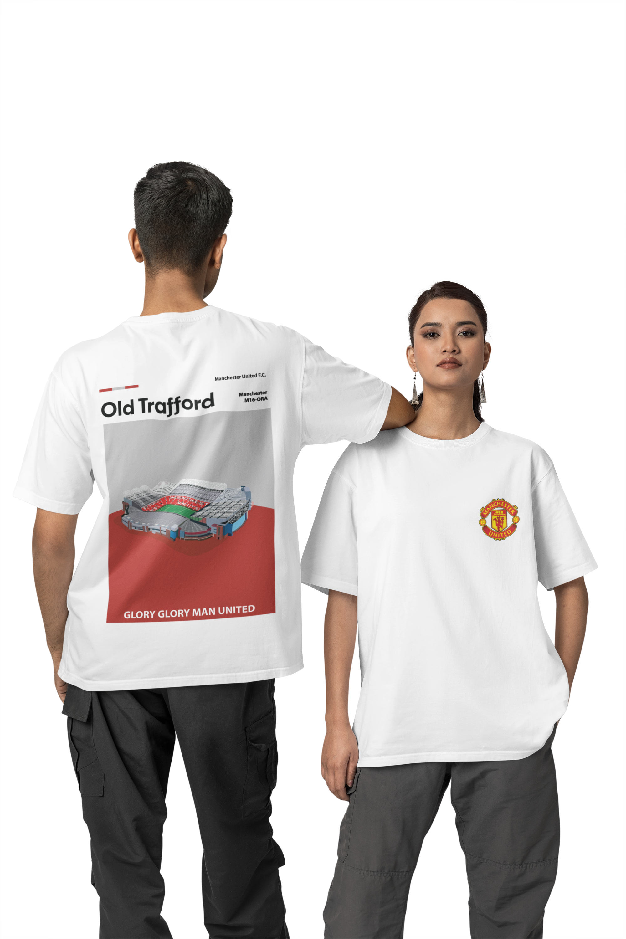 Manchester United Oversized T-Shirt White