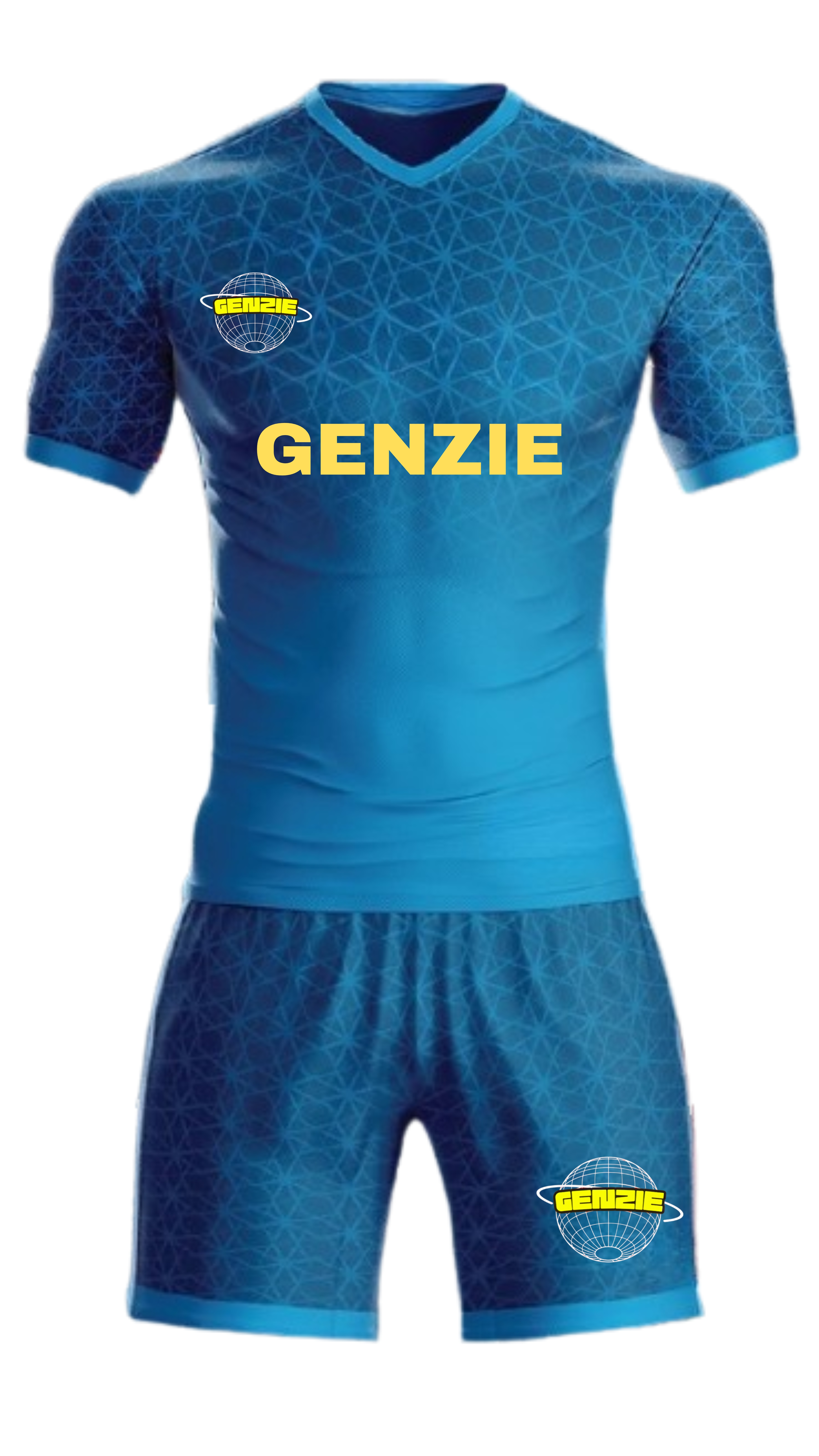 Aqua Blue Customised Jersey