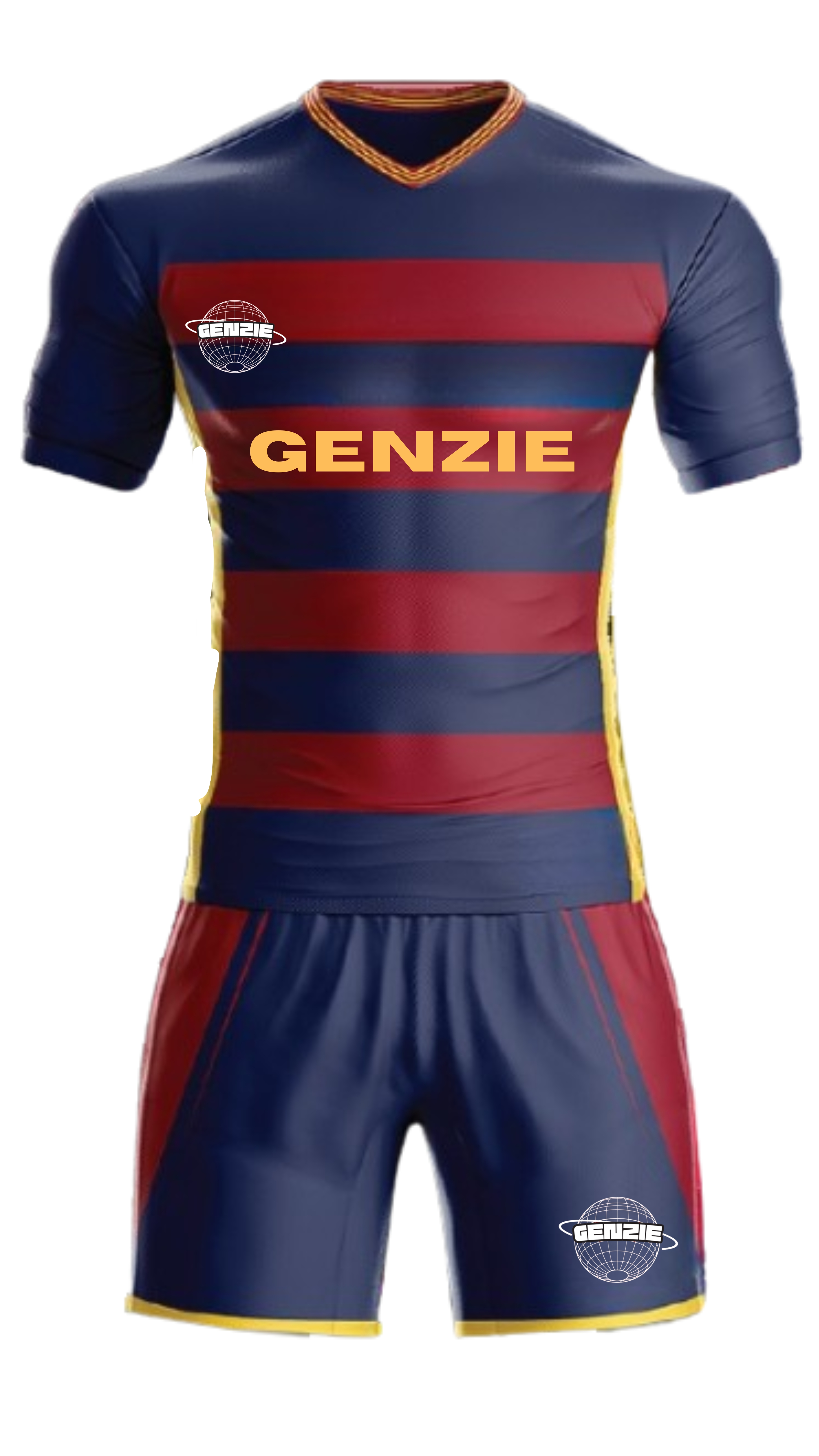 Red Blue Stripes Cusstomised Jersey