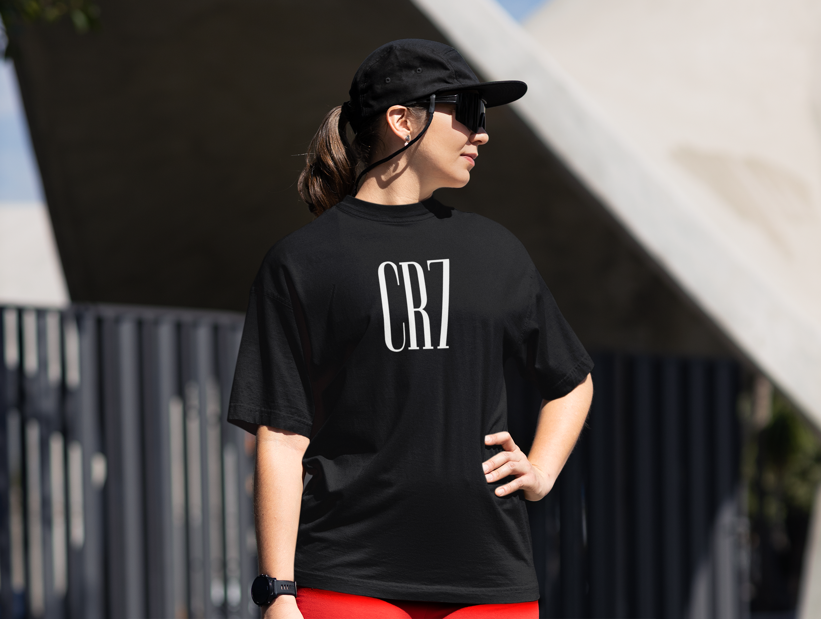 Cristiano Ronaldo Oversized T-Shirt Black