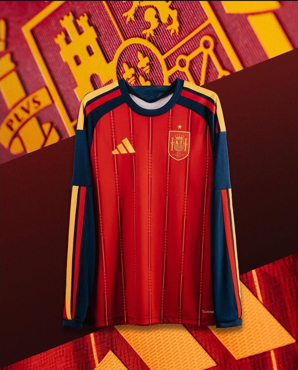 Spain home kit 2025-26 full sleeves player version