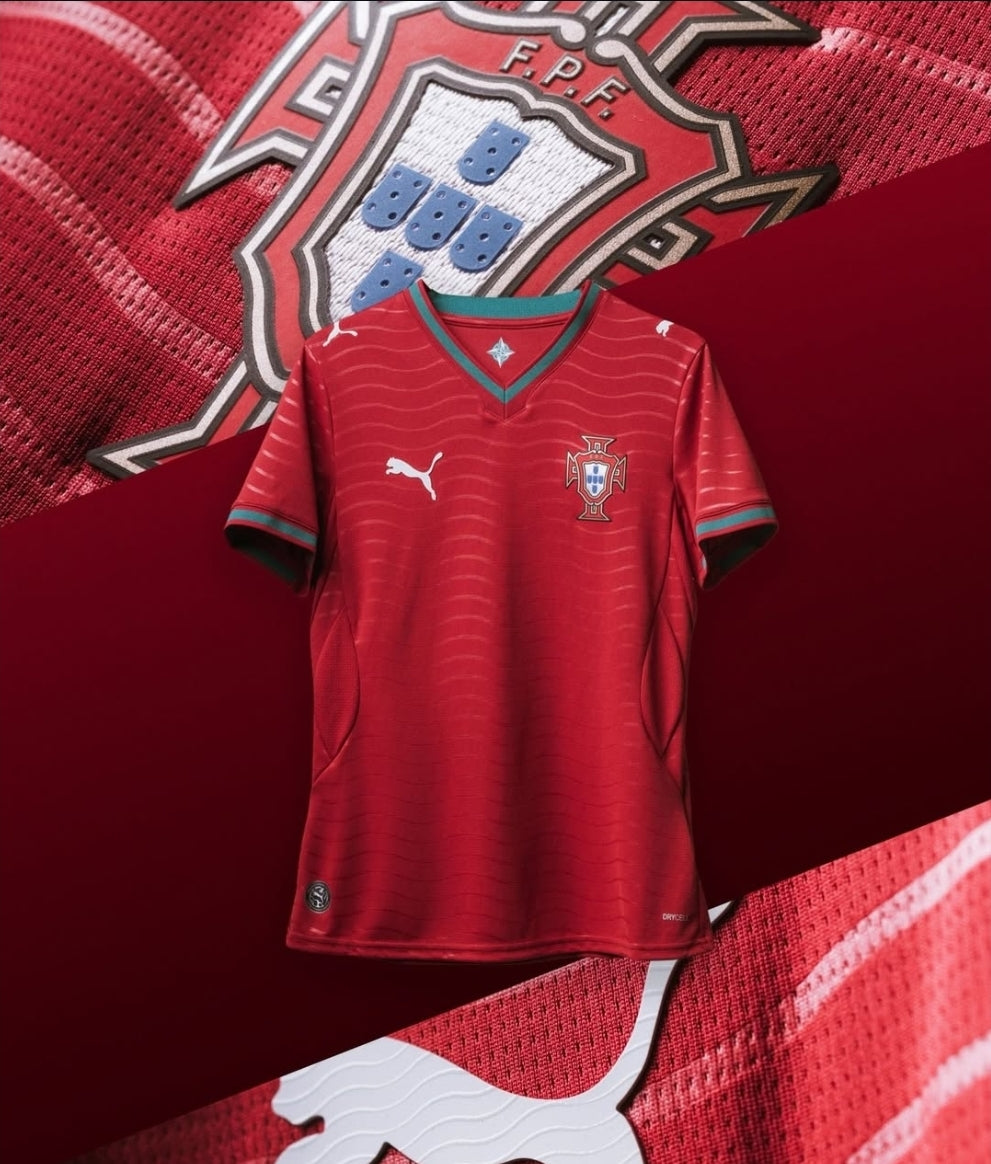 The Portugal home kit 2025-26 half sleeves player version