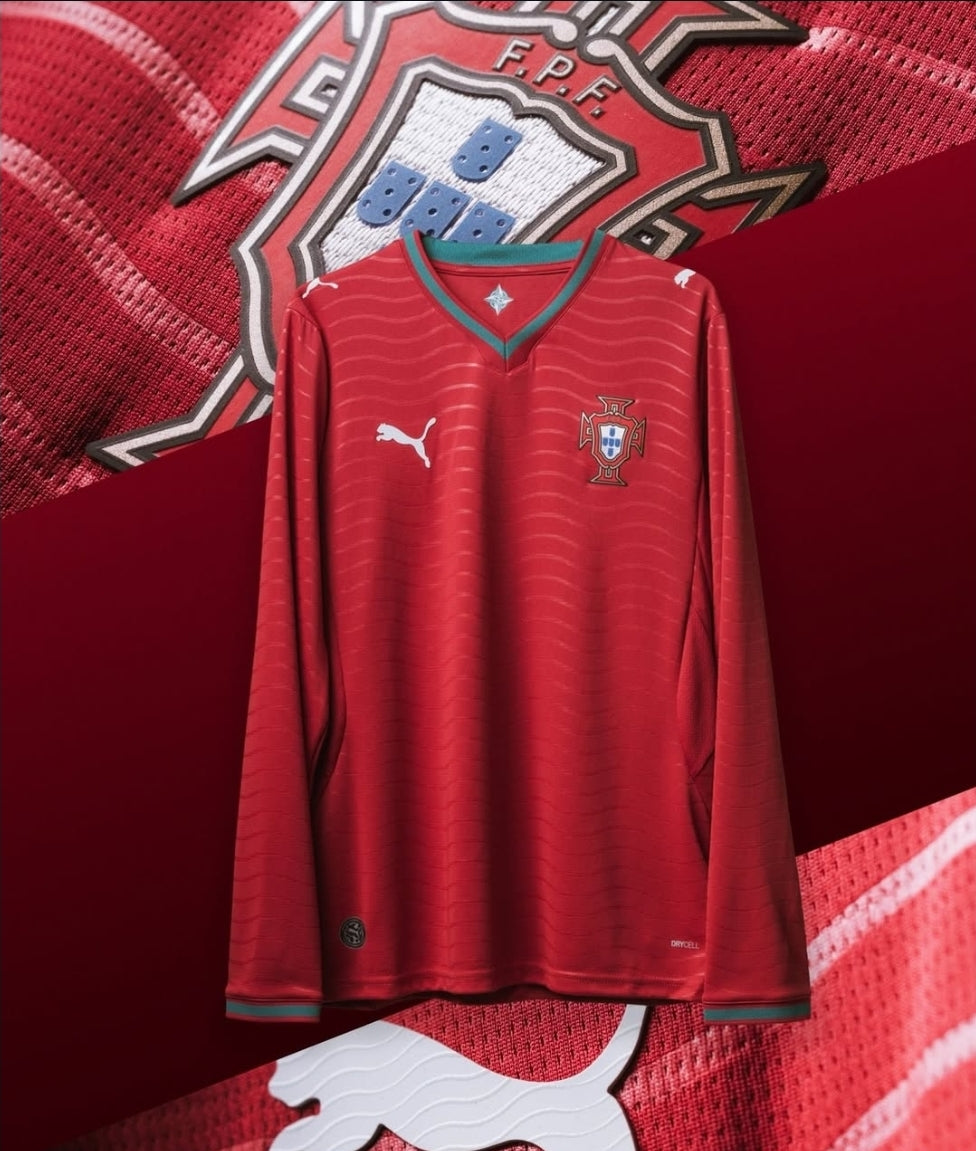 The Portugal home kit 2025-26 full sleeves player version