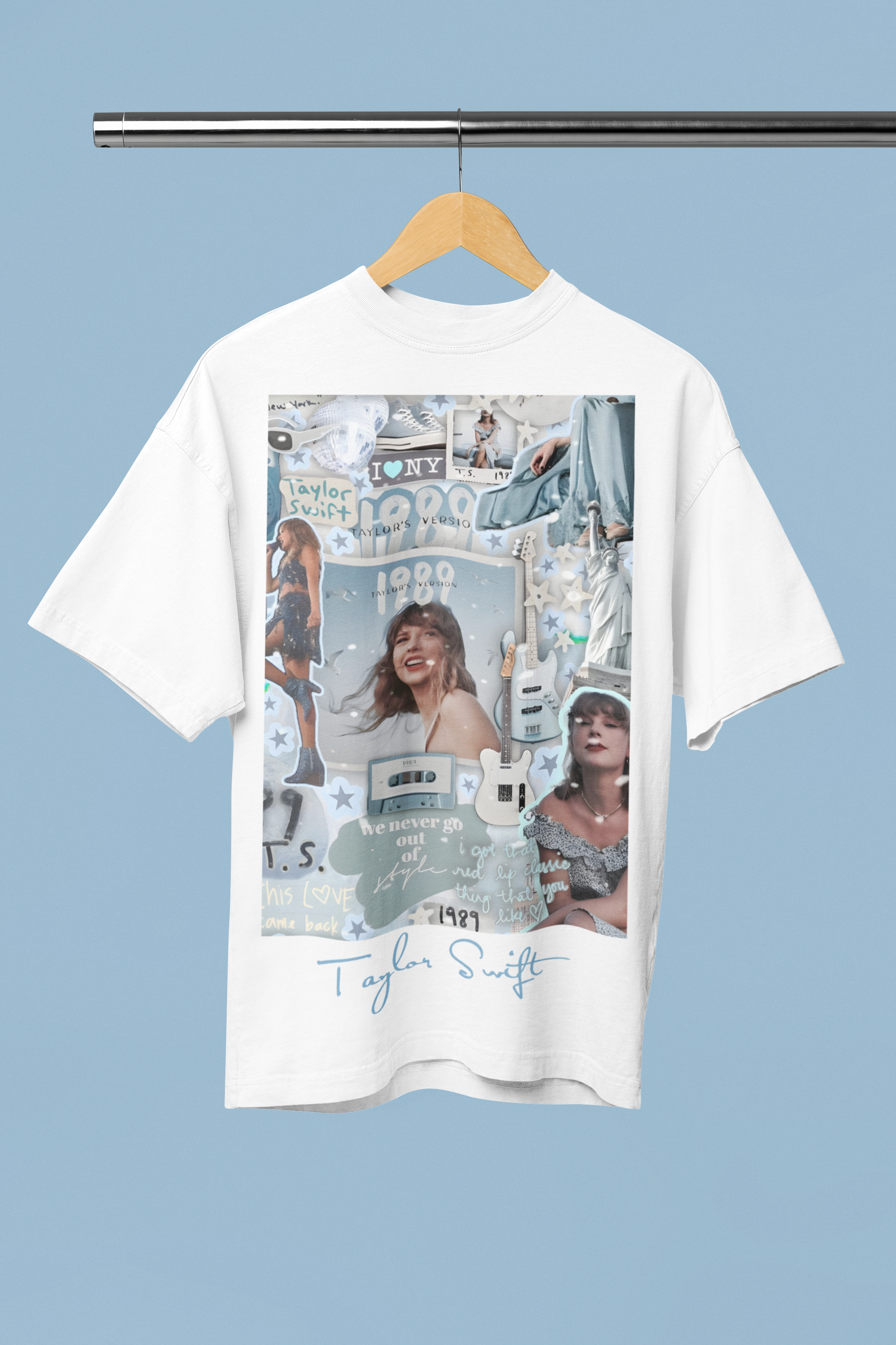 Taylor Swift White  Oversized Tshirt
